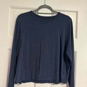 Lululemon Navy Long Sleeve Shirt